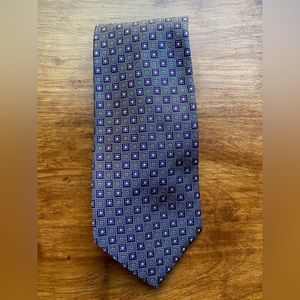 Brooks Brothers Grey and Purple Silk Tie